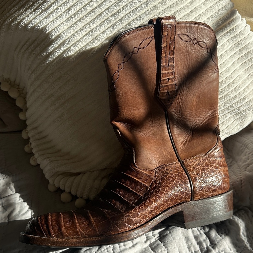 Men's Brown Leather Western Boots